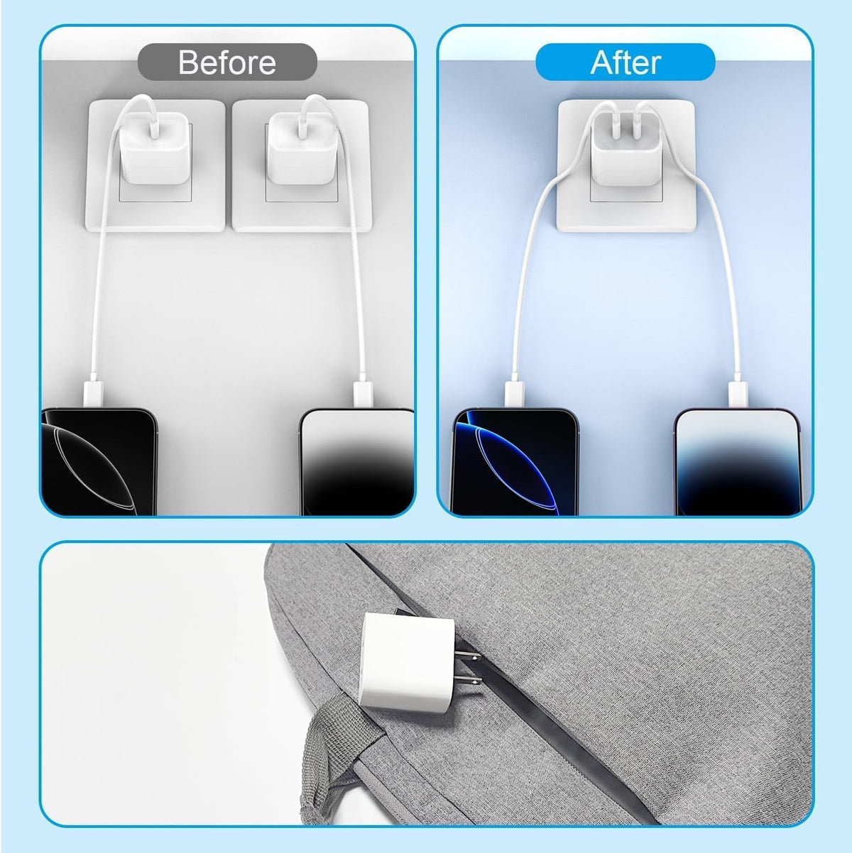 ZOVARIN USB C Charger Block Fast Charging,Charger Adapter,4 Pack Type C Wall Charger with 6FT Fast Charging Cable for iPhone 17/17 Plus/17 Pro