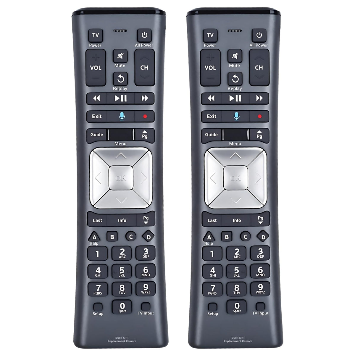 2 Pack XR11 Xfinity Remote Control Replacement - Universal IR/RF Remote for Cox & Comcast, Easy Pairing, Voice Search, Backlit Keys, Compatible