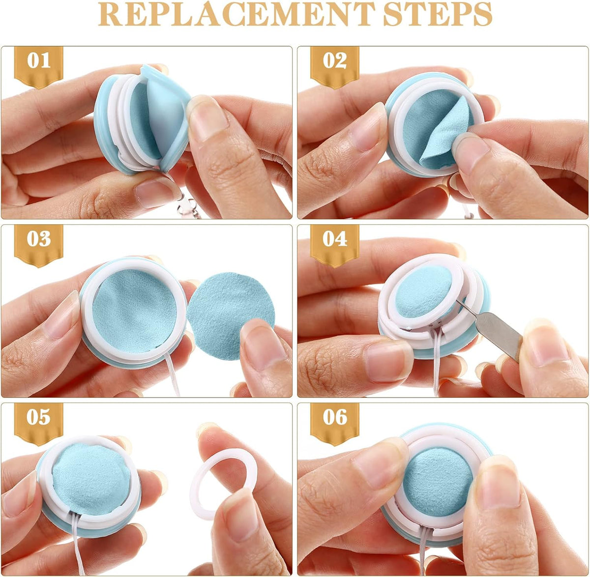 NUOBESTY 12 Pcs Macaron Phone Screen Cleaner Wipes, Decorative Pendant Lanyards, Random Color