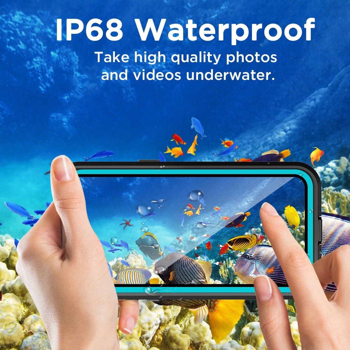AICase Waterproof Case for iPhone 15 (6.1") with MagSafe, Snowproof Dustproof Shockproof IP68 Full Body Protection