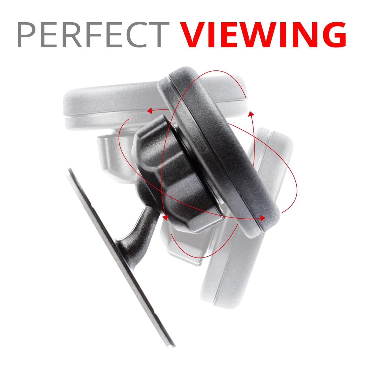 Tackform Three Pack of Magnetic Phone Mounts, Universal Stick-On Dashboard Magnet Mount and Cell Phone Holder - Great for Car, Home and Office