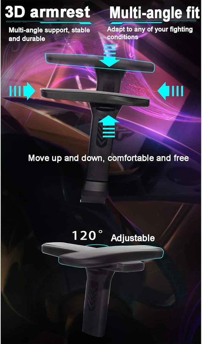 Office Chair Gaming Chair Computer Chair Racing Office Computer Chair Height Adjustable Swivel Chair High Back Task ChairPU Leather Gaming ChairExecutive Game Chair Recliner Gamer Chair fo