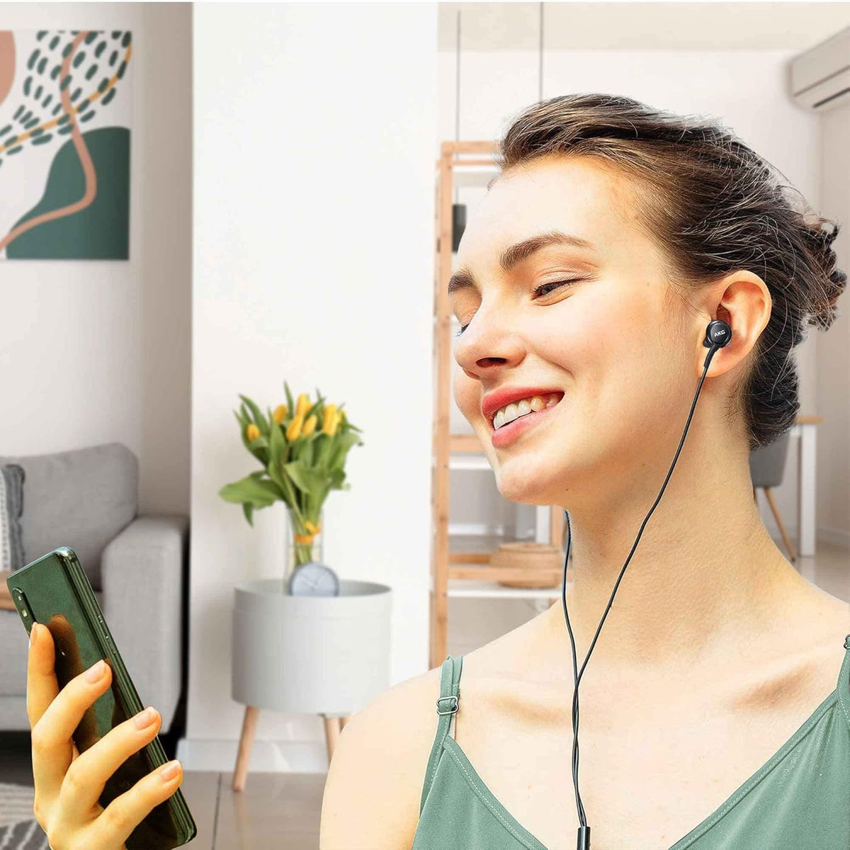 Lenovo ThinkPad UrbanX Corded Stereo Earbuds with Microphone, Volume Buttons & Braided Cable (US Version, Warranty)