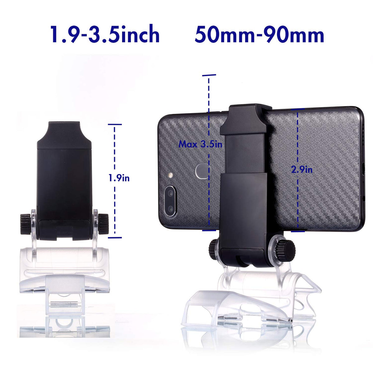 Yizerel PS4 Controller Phone Clip, PS4 Slim Pro Controller Grip for Android Smart Phone, 180 Degree Gaming Holder Mount Stand Bracket for PlayStation