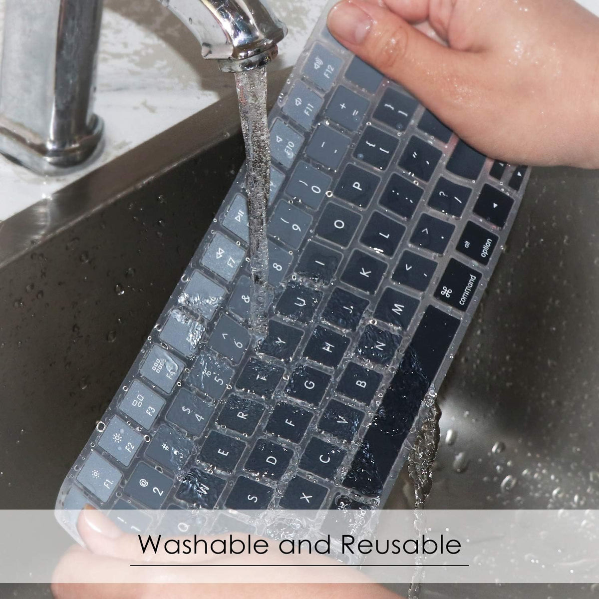 Allinside Ombre Gray Cover for Apple Magic Keyboard (MLA22LL/A) with US Layout