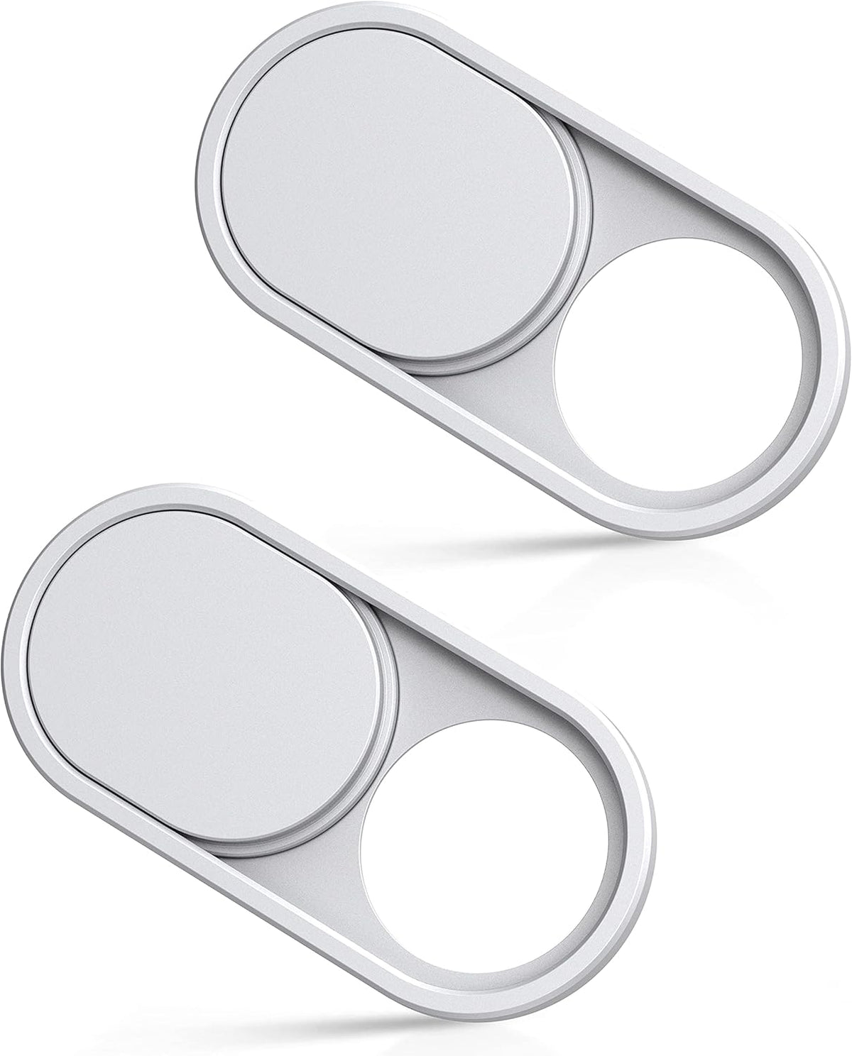 imluckies Metal Webcam Cover Slide, 0.023in Camera Cover for Laptop Computer, MacBook Pro/Air iMac iPad Tablet iPhone 8/7/6 Plus, Echo Show/Spot Web Camera Blocker Protect Your Privacy [2 Pack White]