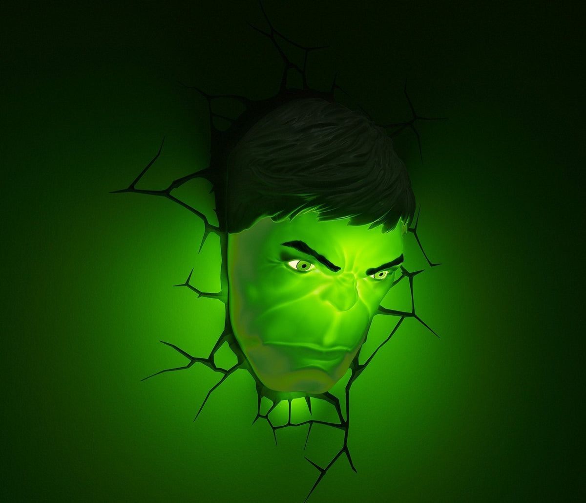 3DLightFX Marvel Avengers Hulk Face 3D Deco Light