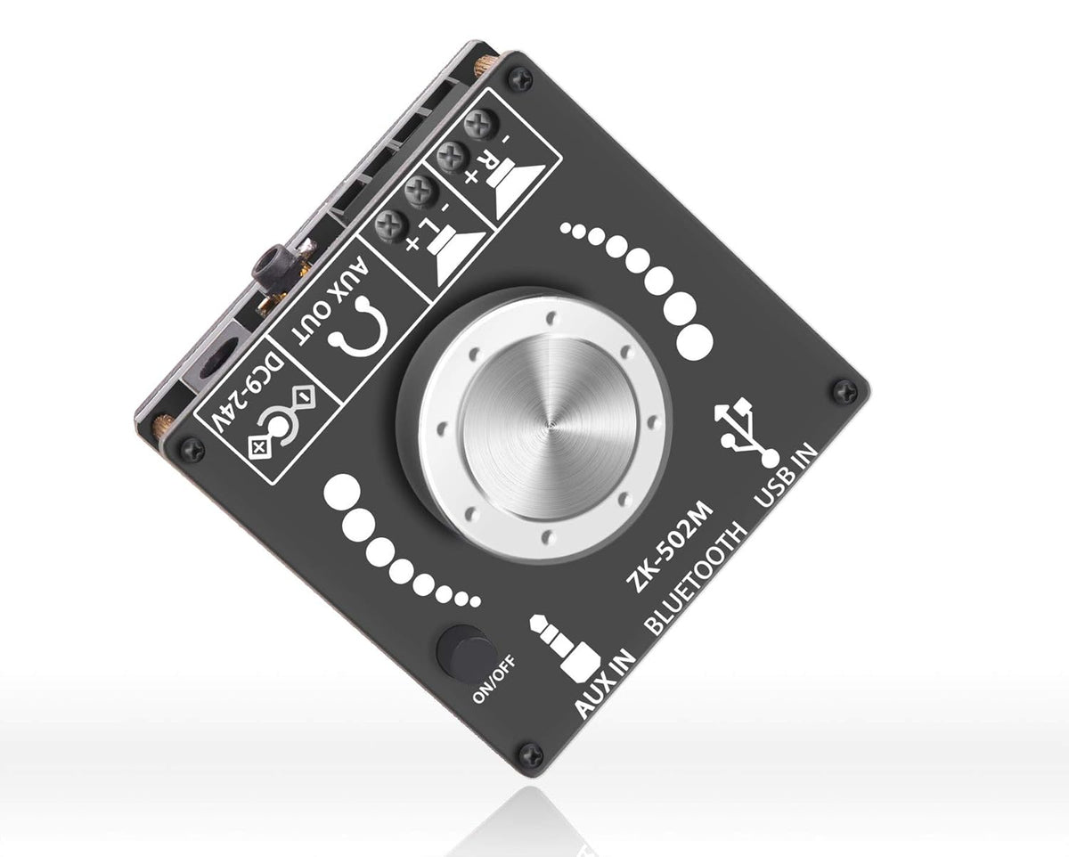 Mini Bluetooth Amplifier 50W+50W Dual Channel Stereo Power Output, DC 12V, Bluetooth, AUX, USB Input
