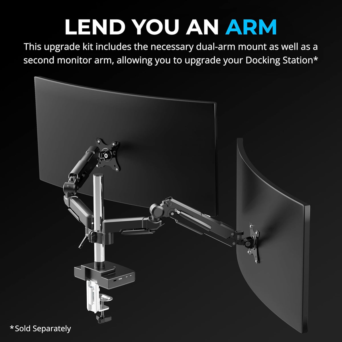 SABRENT Additional Monitor Arm & Mount Upgrade Kit (SB-DSAM)