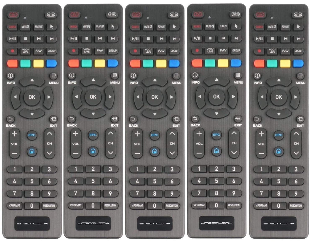 Original Dreamlink T1 T1Plus T2 Remote Control (Pack of 5)