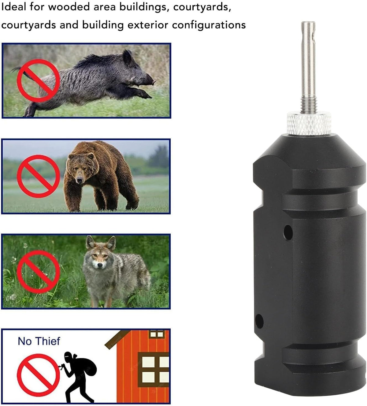 Trip Alarm Perimeter Trip Wire Alarm Device, 360 Degree Coverage Early Warning Security System for Camping