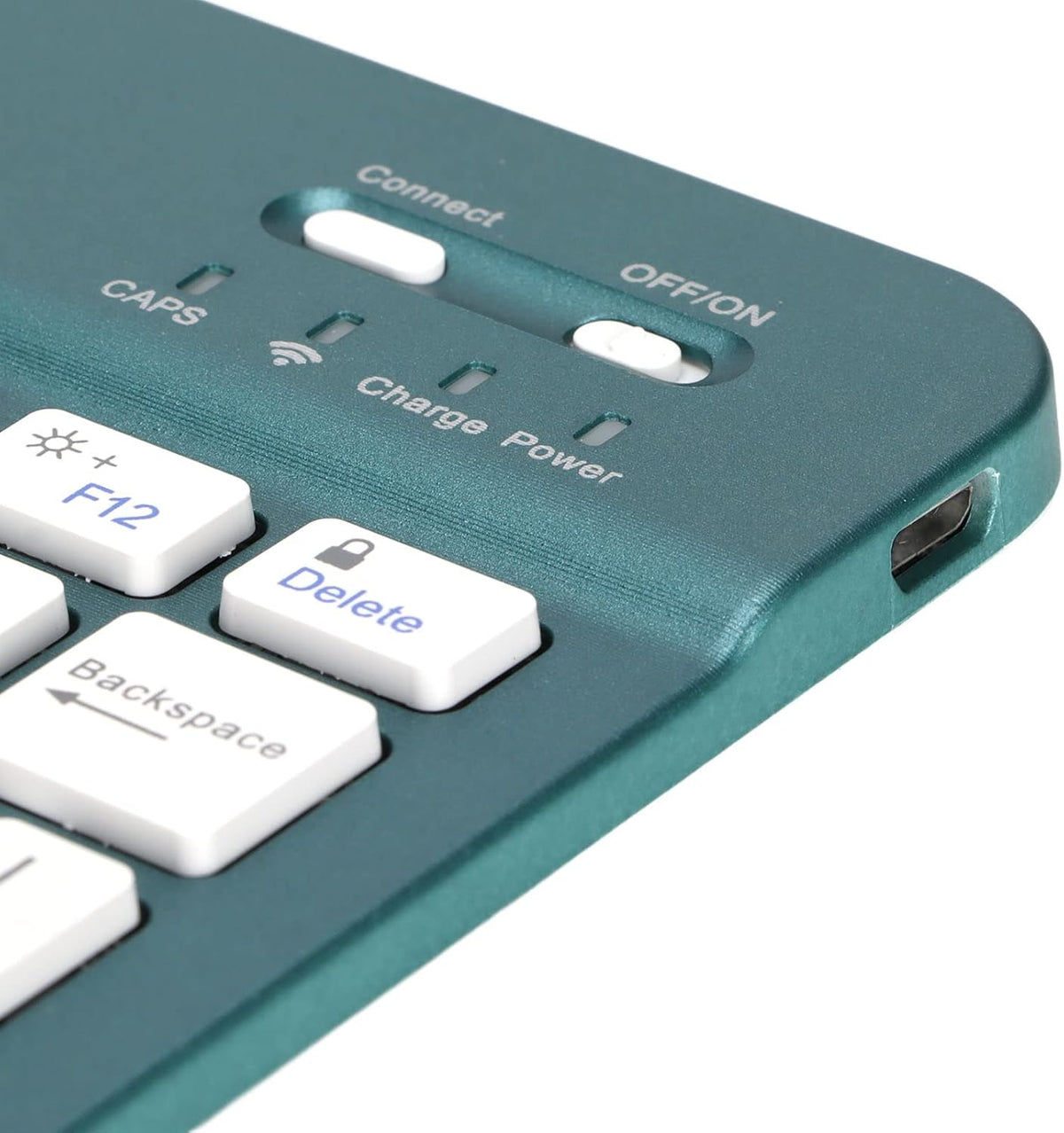 Zunate Ultra Slim Bluetooth Keyboard, Multi-Device Portable Lightweight Keyboard for Tablet, Computer, and Phone