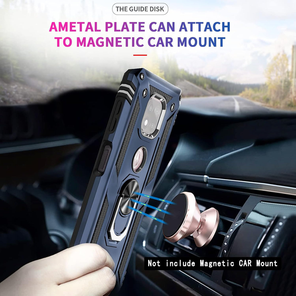 LeYi for Moto G Power 2021 Case with [2 Pack] Tempered Glass Protector, [Military-Grade] Shockproof Case with Ring