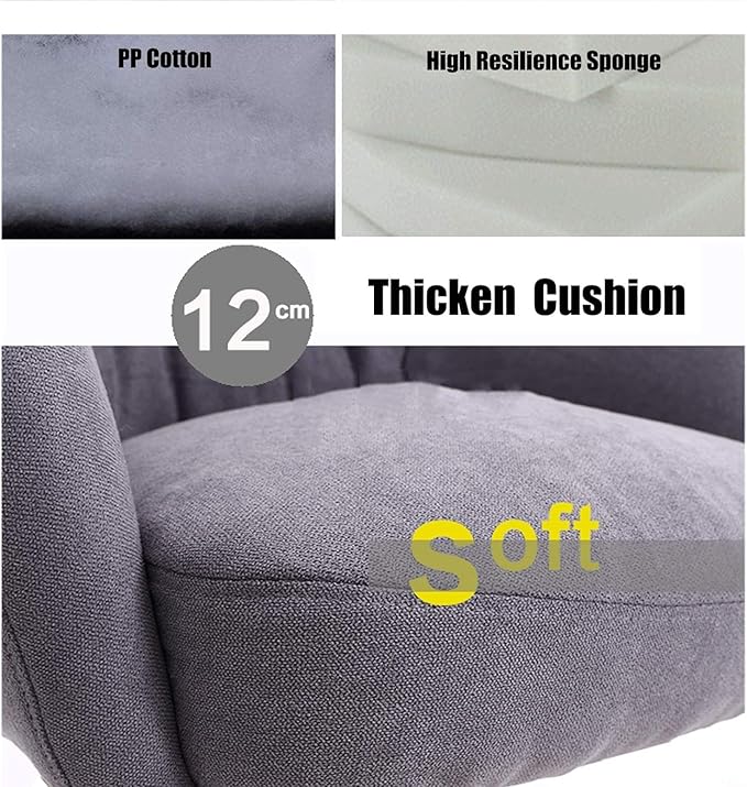 Gaming Chair Velvet Accent Chair Living Room 360 Degree Swivel Chair Velvet Home Office with Thick Sponge Cushion for Bedroom (Color : #8)