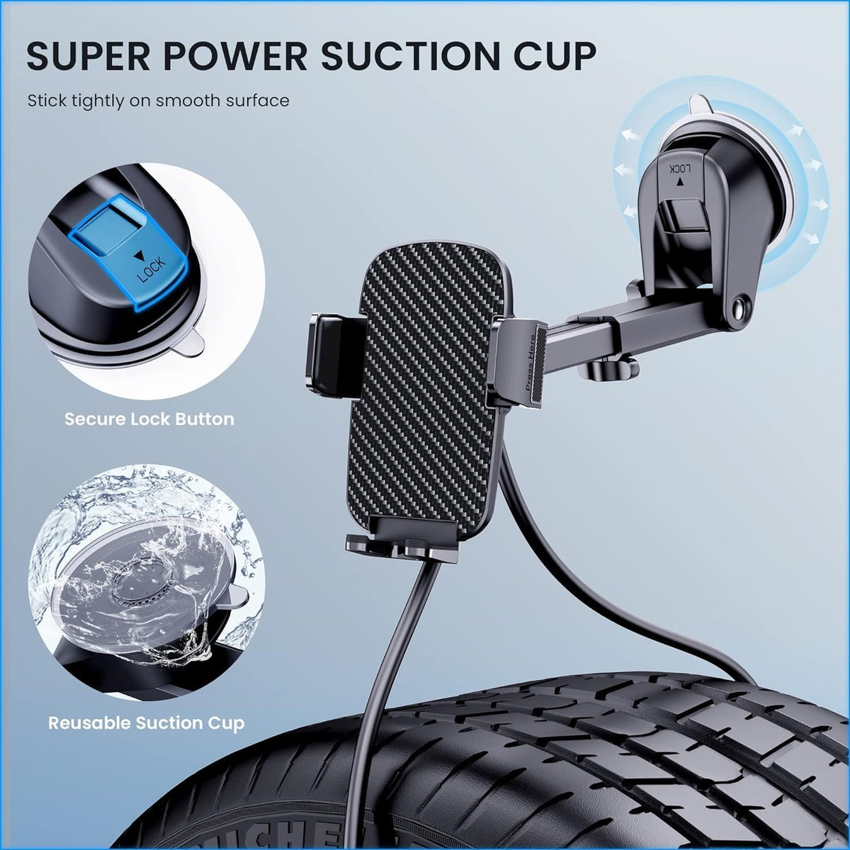 Phone Holders for Your Car Automobile Cell Phone Holder Car Mount for iPhone Universal Car Dashboard Mount Fit All Phone