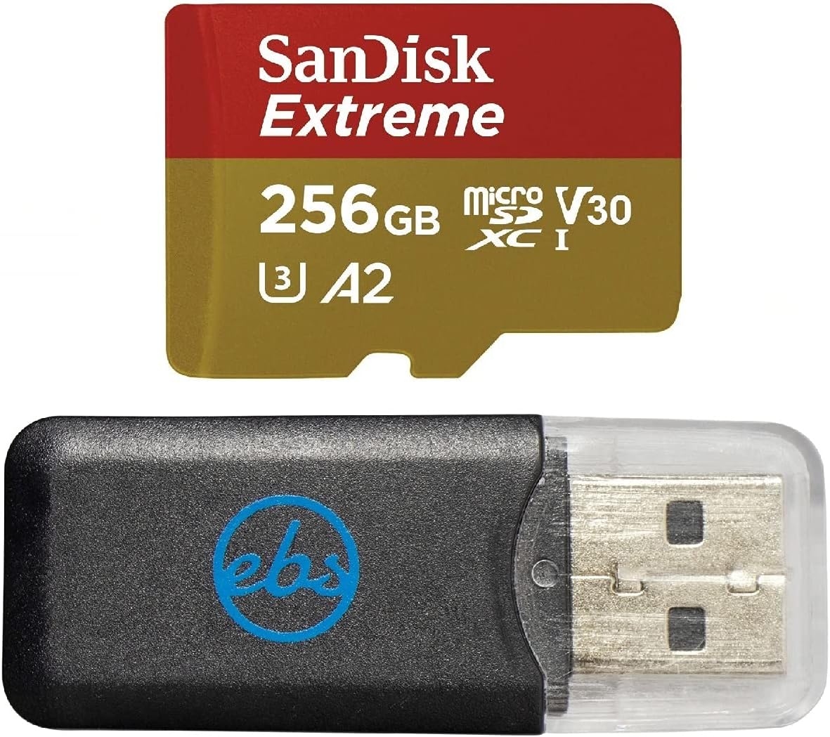 SanDisk Extreme 256GB Micro SD Card for GoPro - Works with Hero 9 Black, UHS-1 U3 / V30 A2 4K Class 10 Bundle