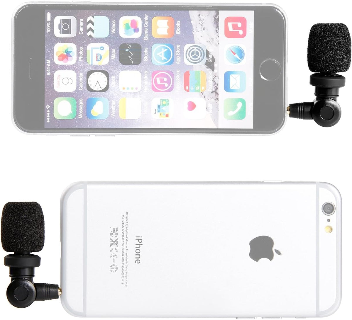 Saramonic SmartMic Mini Condenser Flexible Microphone for Smartphones, Vlogging Microphone for iPhone and YouTube