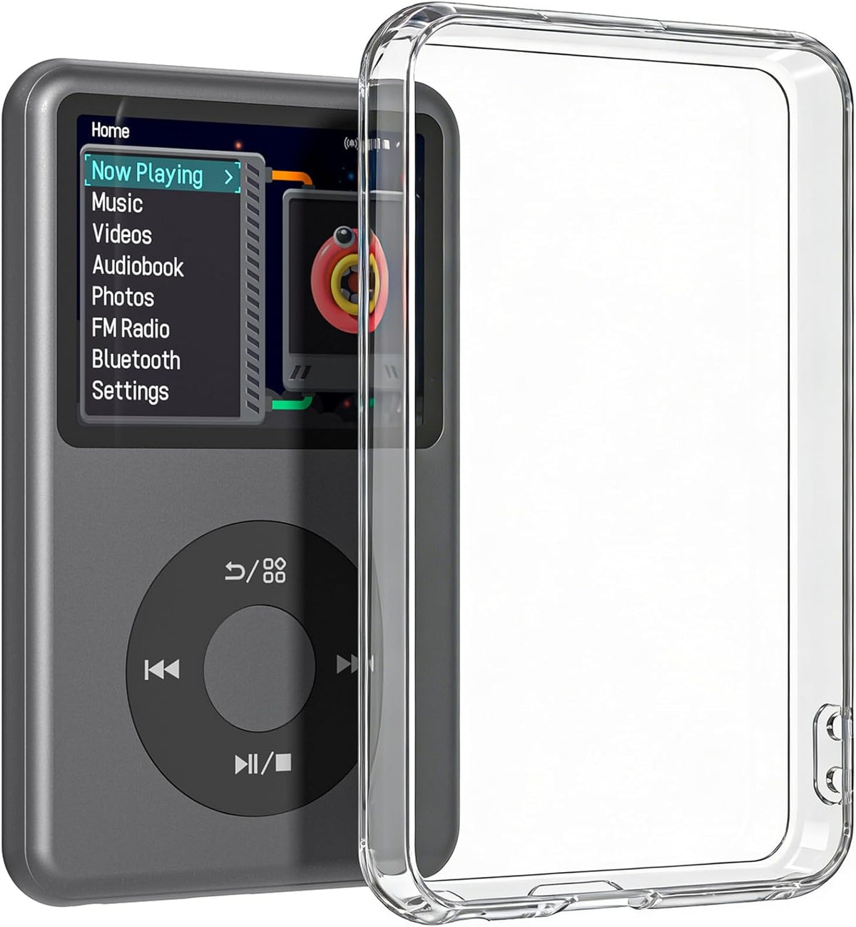 innioasis Y1 Mp3 Player Case, Drop-Resistant Silicone Case, Compact and Lightweight, User-Friendly