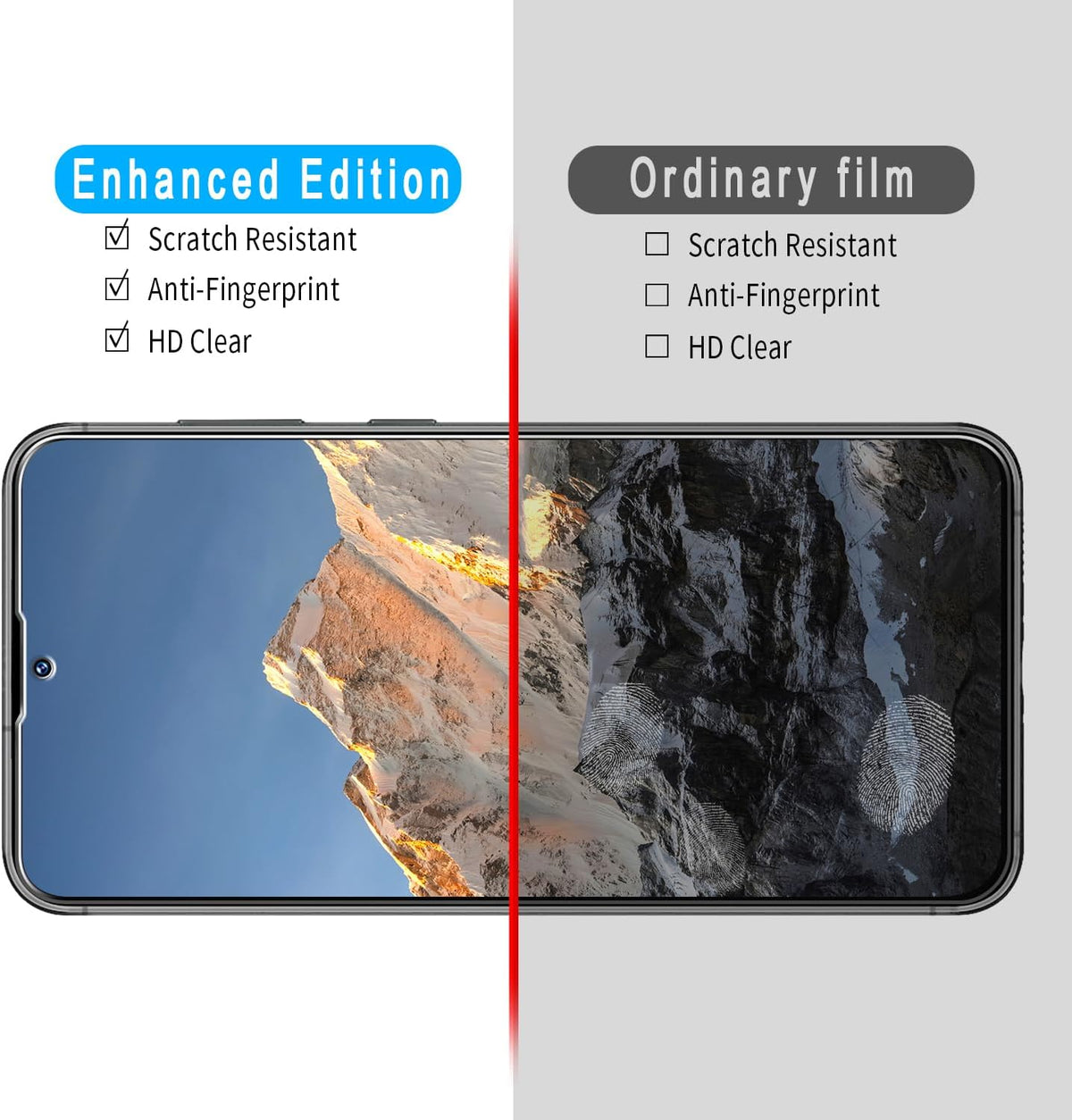Slanku [3 Pack] Screen Protector for Samsung Galaxy S23 FE 5G, Tempered Glass Film, Anti-Scratch, Case Friendly,