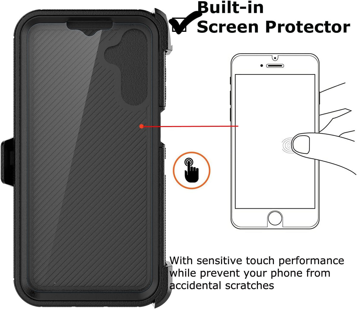 Shop Takfox Galaxy A15 5G Case: Rugged, shockproof, dustproof cover with built-in screen protector & kickstand.