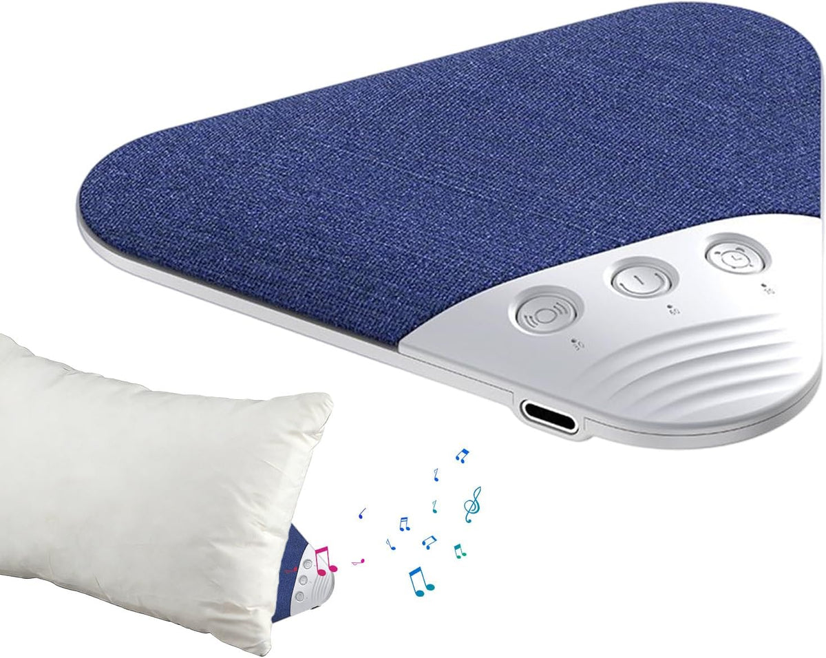 Generic Under Pillow Speakers for Sleeping, Under Pillow Sleep Bone Conduction Speaker with White Noise & Timer