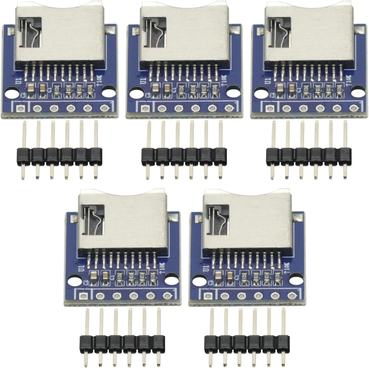 GODIYMODULES 5Pcs TF Micro SD Card Module Mini SD Card Module Memory Module for Arduino sd Card Module ARM AVR
