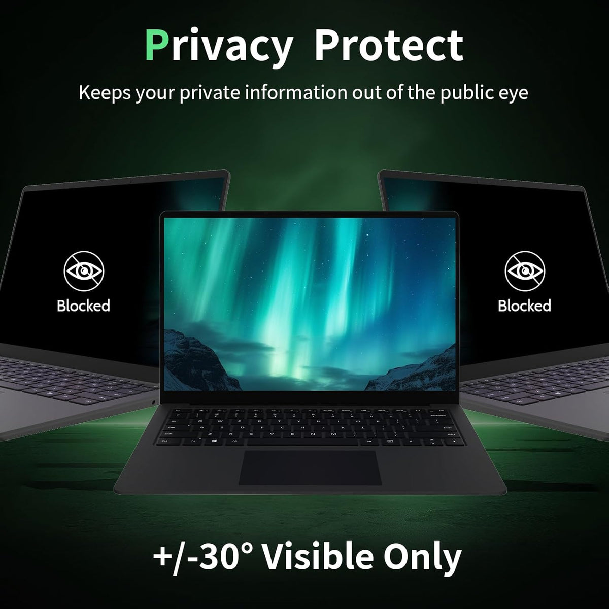 Laptop Privacy Screen 17 Inch, Laptop Screen Privacy Shield 16:10 Aspect Ratio Anti-Glare Blue Light Computer Monitor Protector,Removable 17in Filter for Lenovo HP Dell Acer Asus Thinkpad Envy Xps