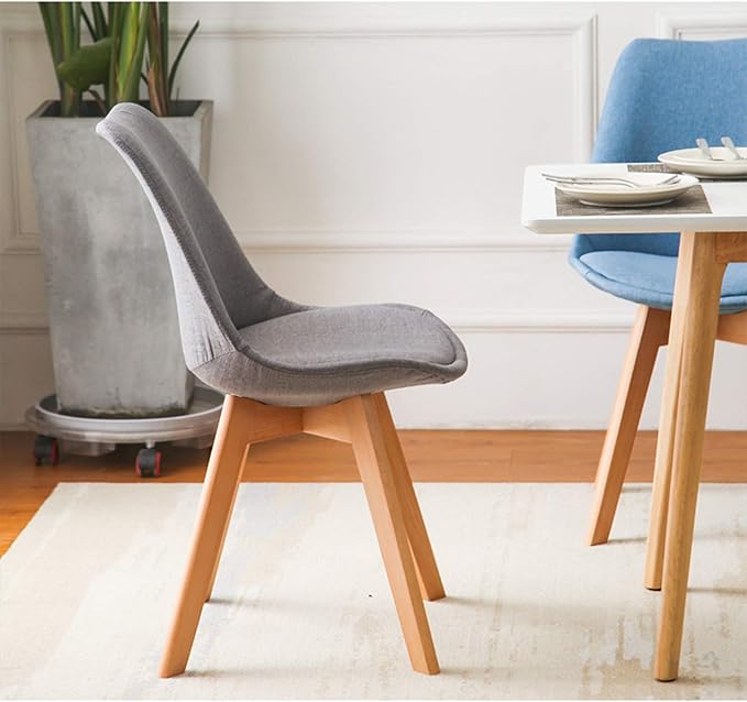Mlaea Living Room Restaurant Coffee Chair TV Station Lounge Laboratory Chair with Backrest Computer Racing Gaming Chair 48 * 60 * 82CM(Color:#7)
