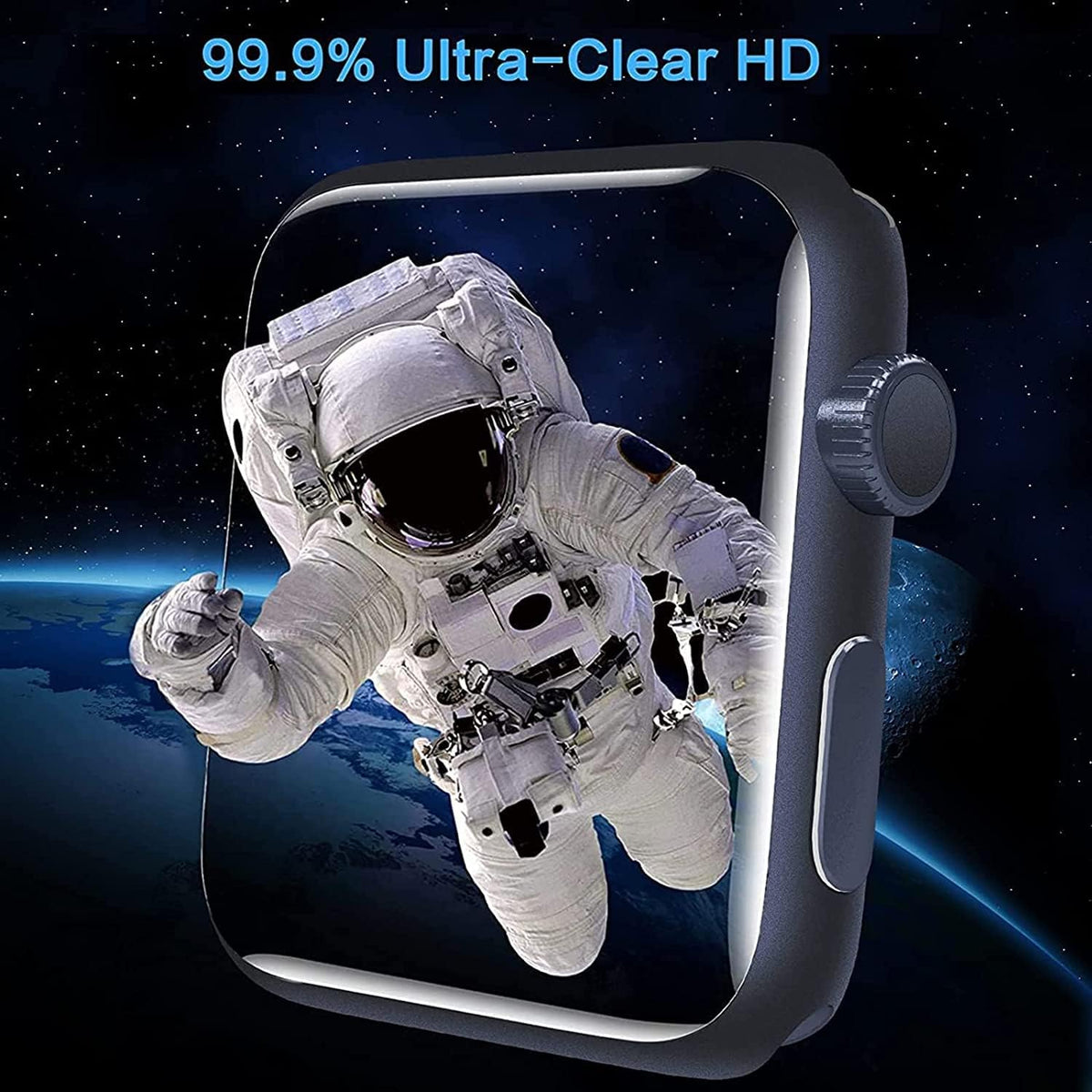Compatible 3Plus Vibe Lite BT Screen Protector, [6 Pack] Full Coverage TPU Clear Film for 1.96" Smartwatch