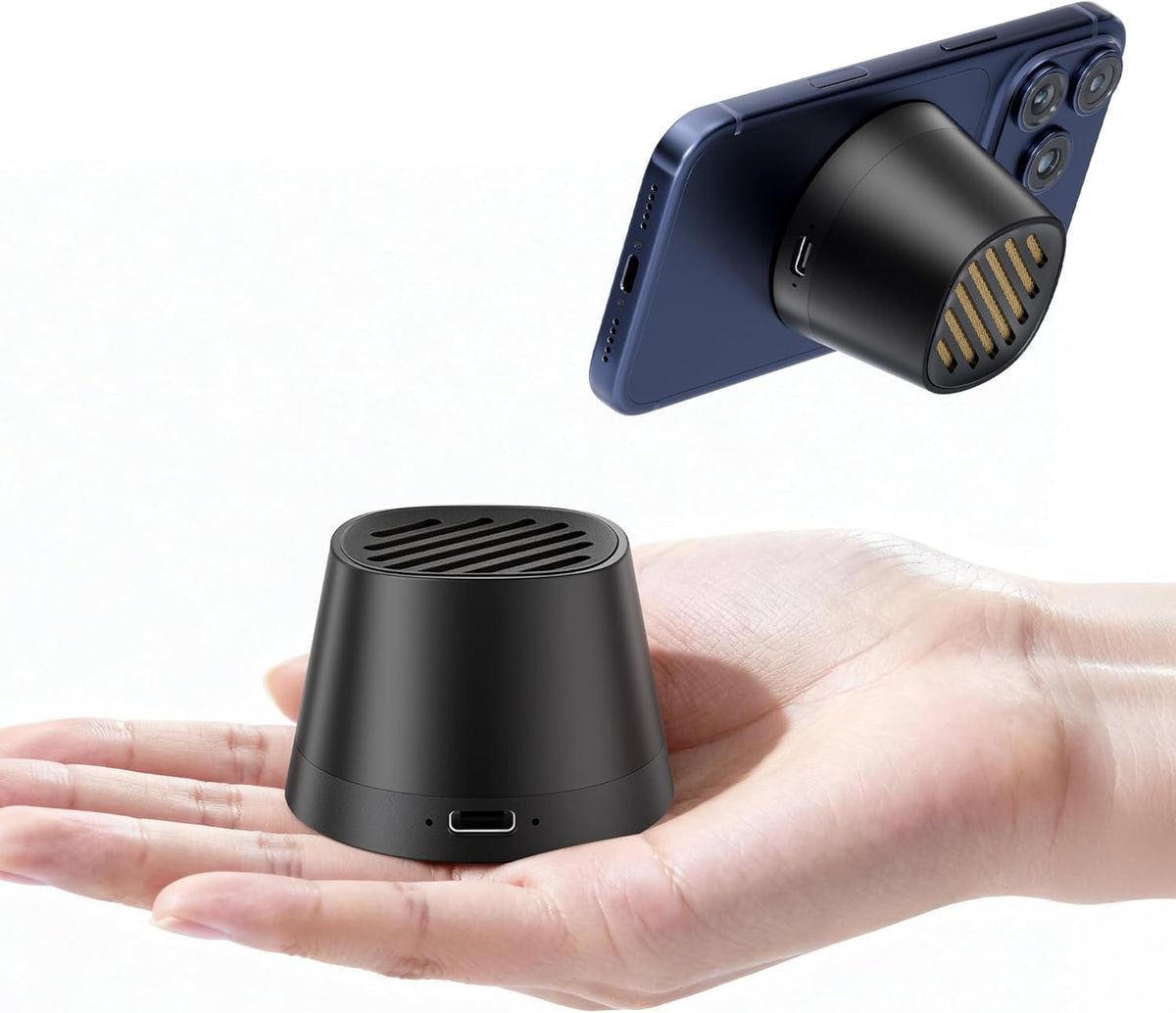 Hotwill 2.85oz 5W 7H Portable Bluetooth Speakers with Magnetic Stand & Wireless Charging, Mini Bluetooth Speaker