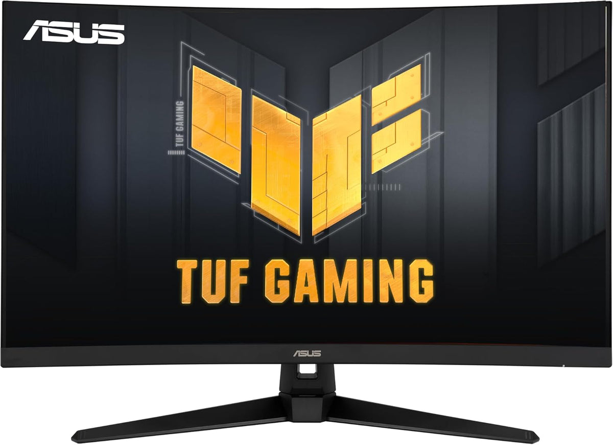 ASUS TUF Gaming 32" 1440P HDR Curved Monitor (VG32VQ1B) - QHD (2560 x 1440), 165Hz (Supports 144Hz), 1ms, Extreme Low Motion Blur, Speaker, FreeSync Premium, VESA Mountable, DisplayPort, HDMI,BLACK