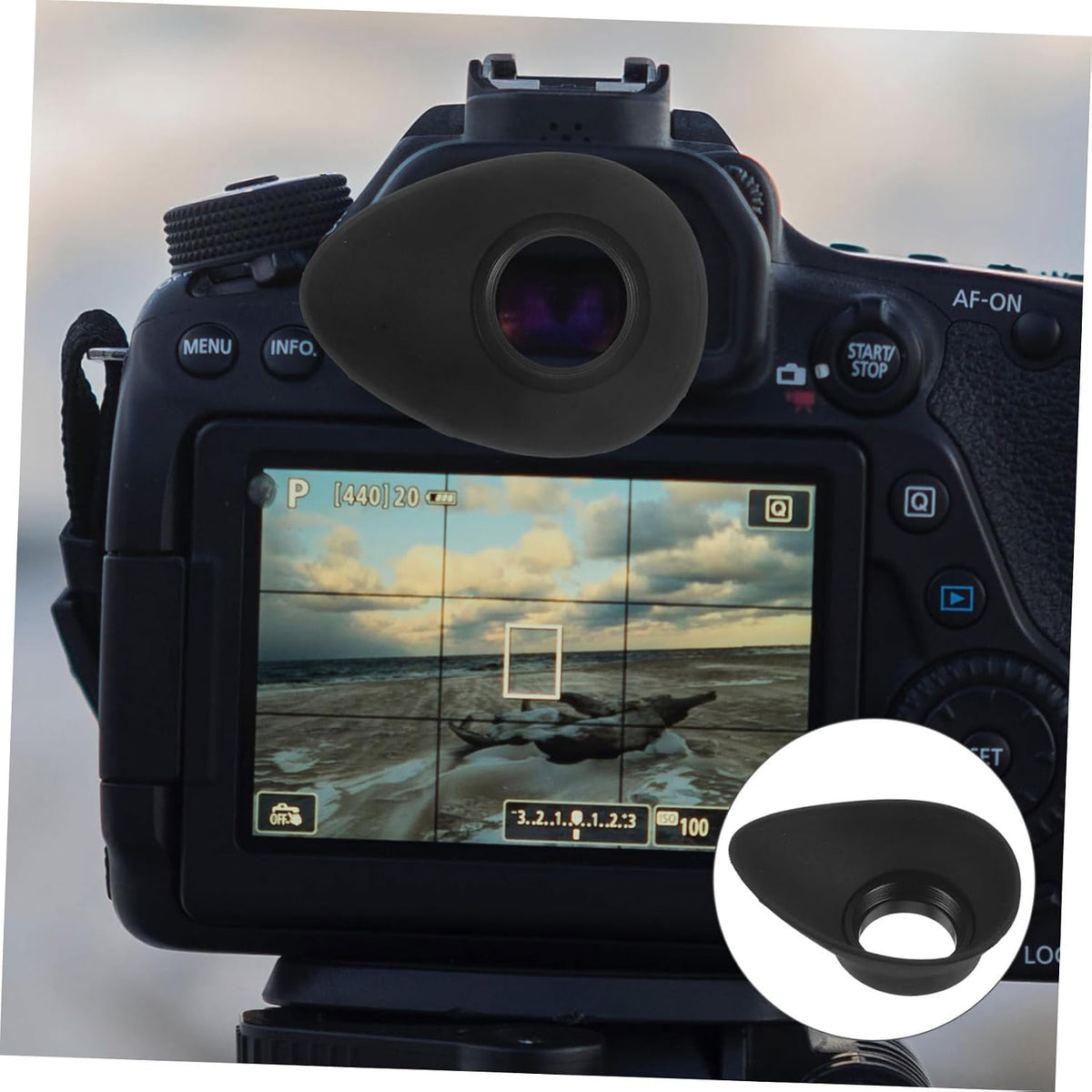 Durable Eyecup Replacement for Enhanced Comfort - Compatible with Multiple Camera Models
