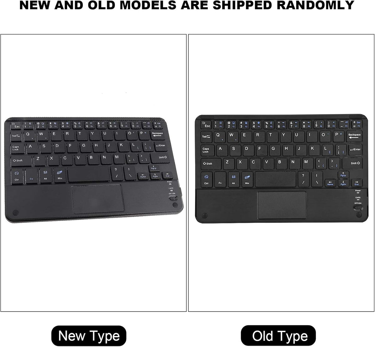 EBTOOLS Ultra Slim Bluetooth Keyboard, Mini Portable Bluetooth 3.0 Keyboard with Touchpad for Android/Windows