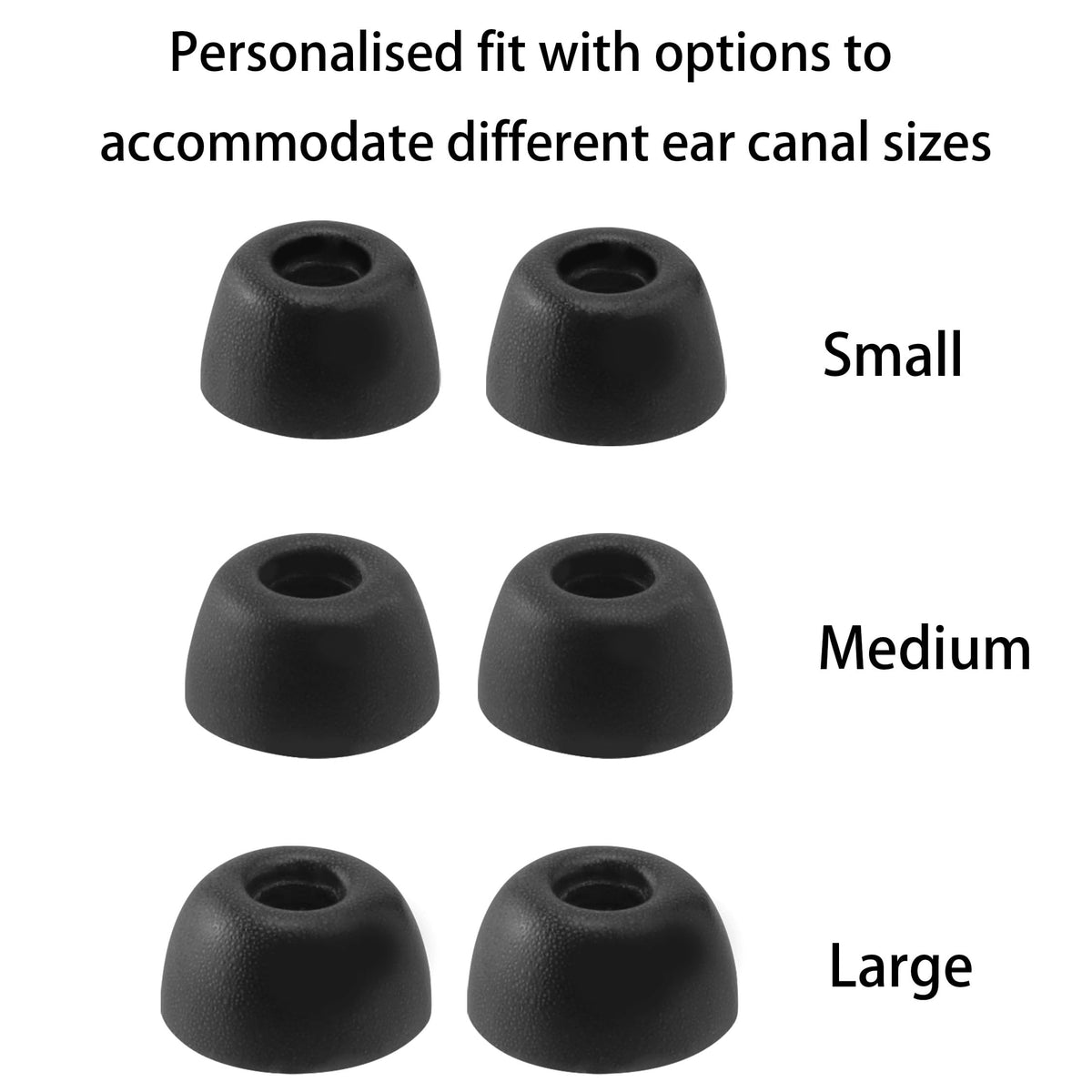 NANLANFAN Replacement Foam Ear Tips for Skullcandy Sesh ANC/Sesh Evo/Sesh ANC XT, Ultimate Comfort, 3 Pairs (S/M/L)
