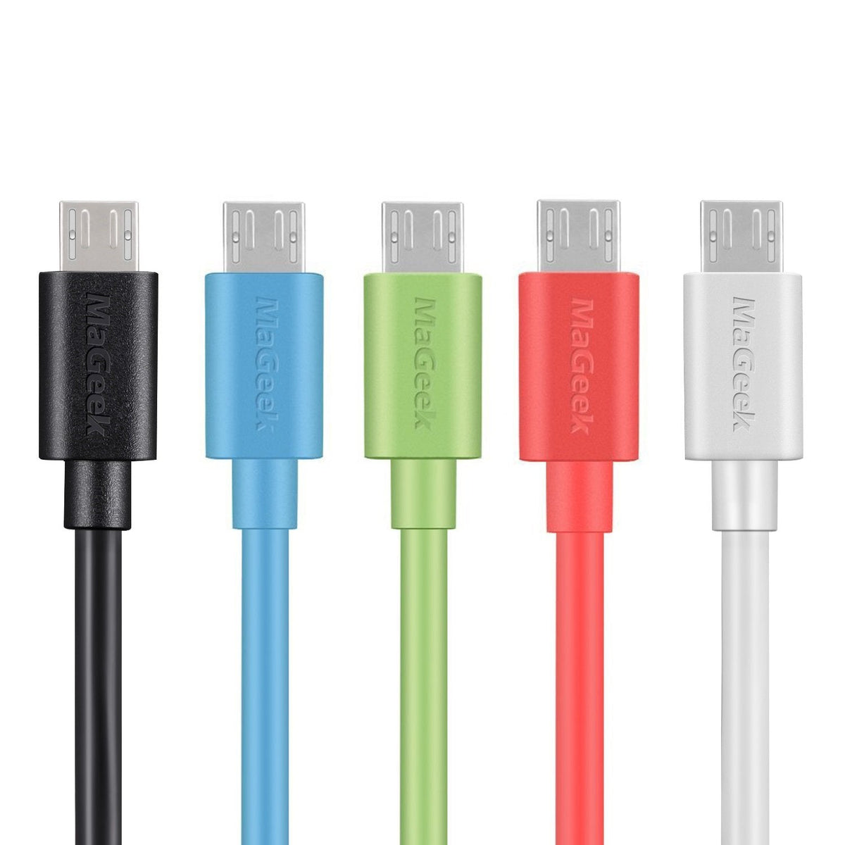 MaGeek Micro USB Cable [3.3ft/5-Pack] Fast Charge Data Cables for Samsung, Motorola, LG, Google, Nokia and More (5