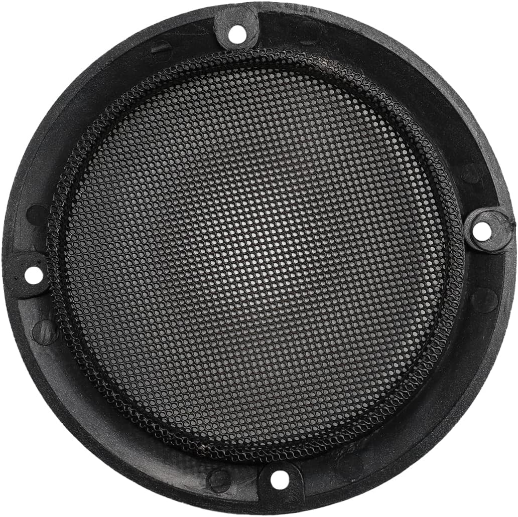 Fielect 2 Pcs 4" Speaker Grill Mesh - Decorative Circle Woofer Guard Protector Cover with 8 Screws (Silver)