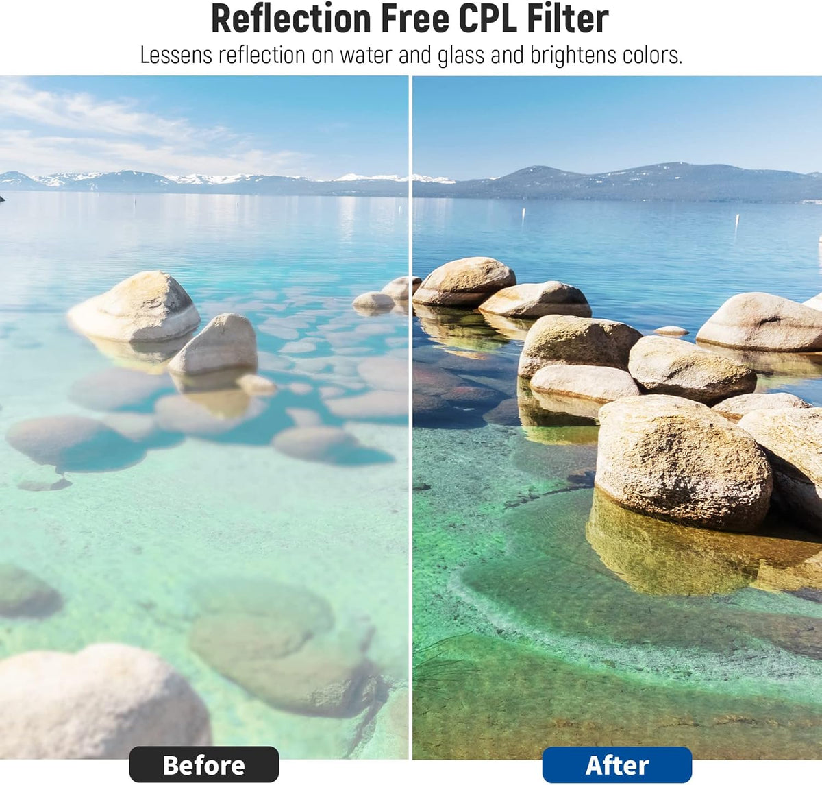 Neewer 82mm ND Lens Filter Kit: UV, CPL (Circular Polarising), FLD, ND2, ND4, ND8, Lens Hood and Lens Cap for Canon