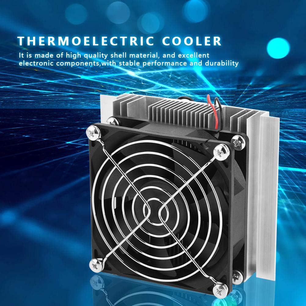 12V Semiconductor Refrigeration Module with Fan, DIY Cooling Device Peltier Cold Plate Cooler
