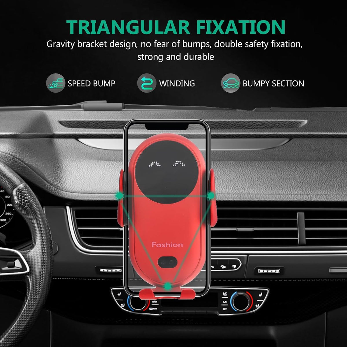 BESTOYARD Mobile Phone Navigation Bracket Car Mount Cell Phone Holder Chargers ABS Vent Navigation Holder PC Air Vent