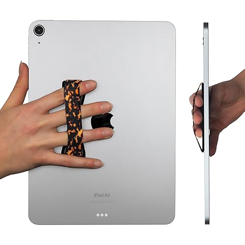 LOVEHANDLE Tablet/XL Grip for Most Tablets and Large Smartphones, Tortiseshell