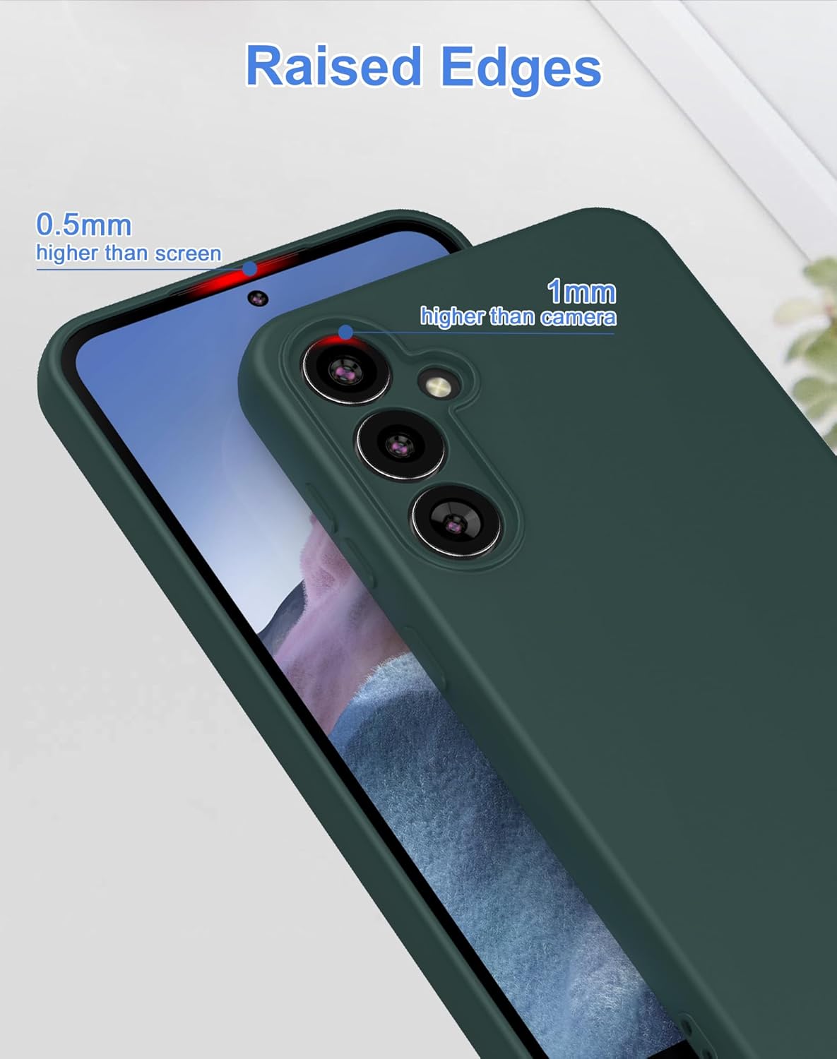 Thin Phone Case for Samsung Galaxy S23 FE (6.4-inch) with Camera Protection, Soft Interior Slim Flexible TPU Back Cover
