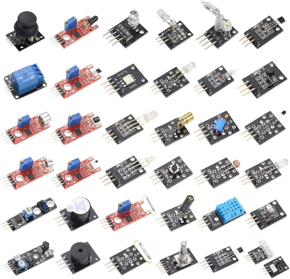 HiLetgo 37 37 1 Sensor Assortment Kit for Arduino & Raspberry Pi - in Robot Project Starter Kit