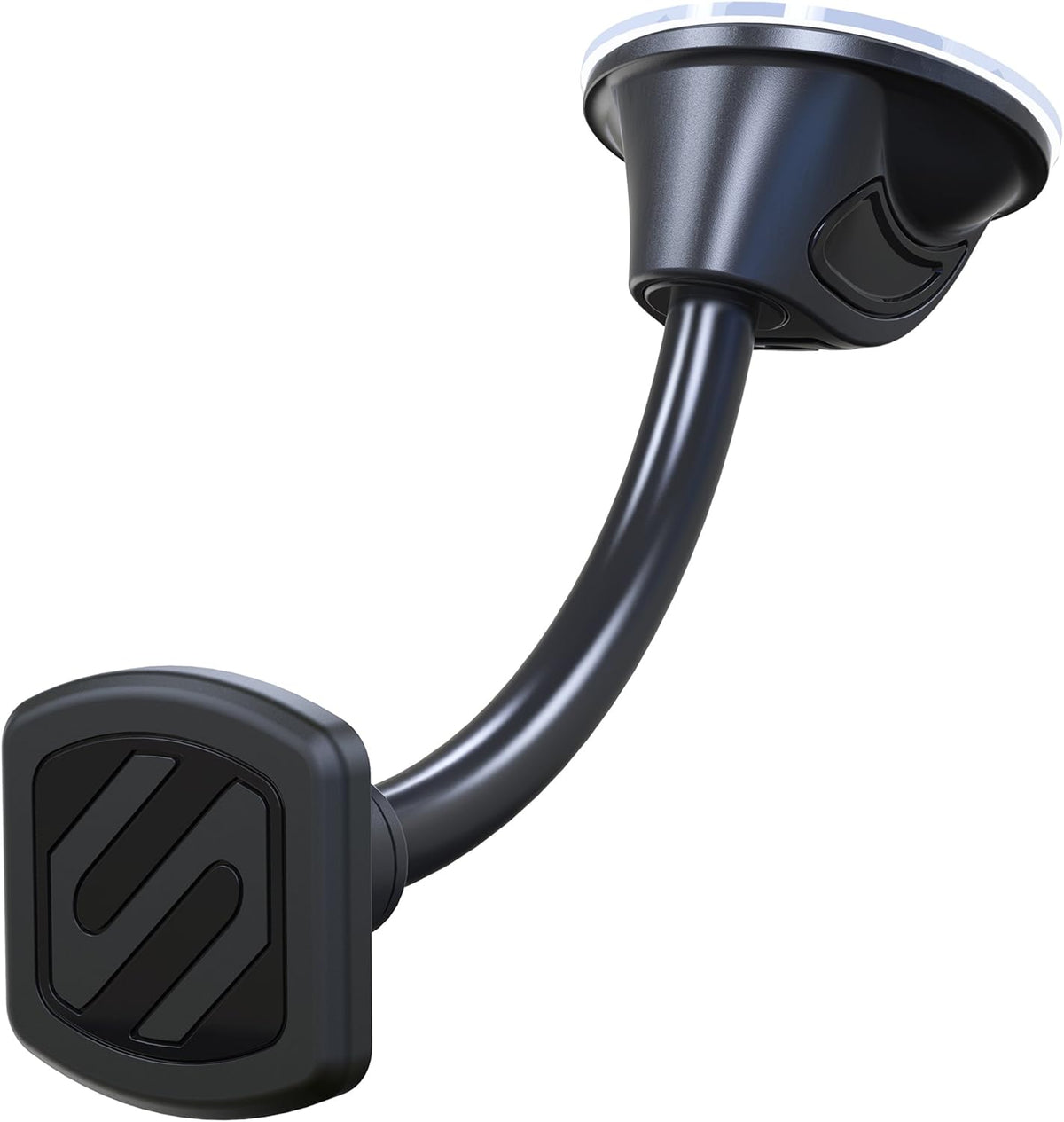 Scosche MAGWDMB MagicMount Flex Neck Suction Cup Car Phone Mount for Dashboard/Windshield, 360° Adjustable Magnetic