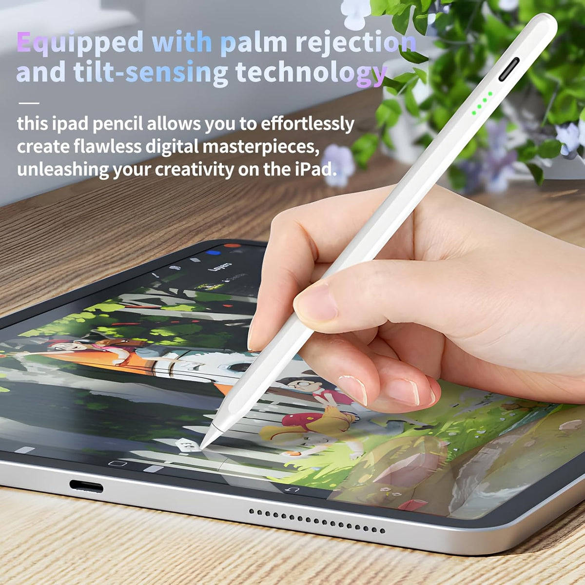 Mswinnie Stylus Pen for iPad - Fast Charge for iPad 10th Generation, Compatible with iPad Pro and Mini