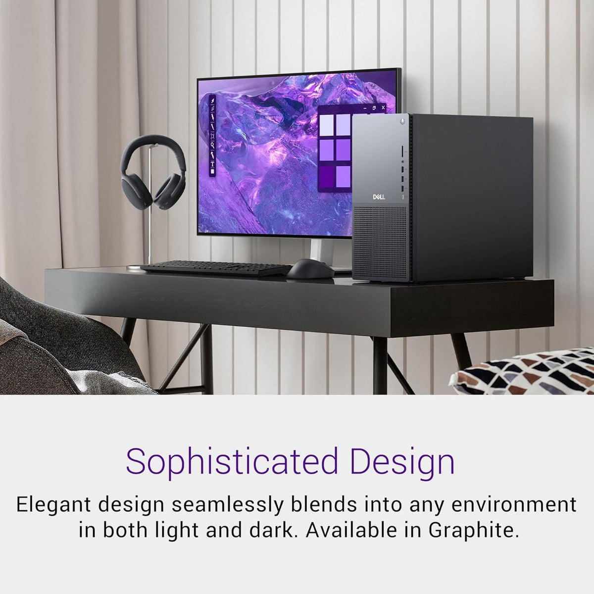 Dell Tower Plus EBT2250 Desktop Computer - Series 2 Intel Core Ultra 9 285 24-Core Processor up to 5.6 GHz, 64GB DDR5 RAM, 8TB NVMe SSD, NVIDIA GeForce RTX 4060 8GB GDDR6, Windows 11 Pro, Graphite