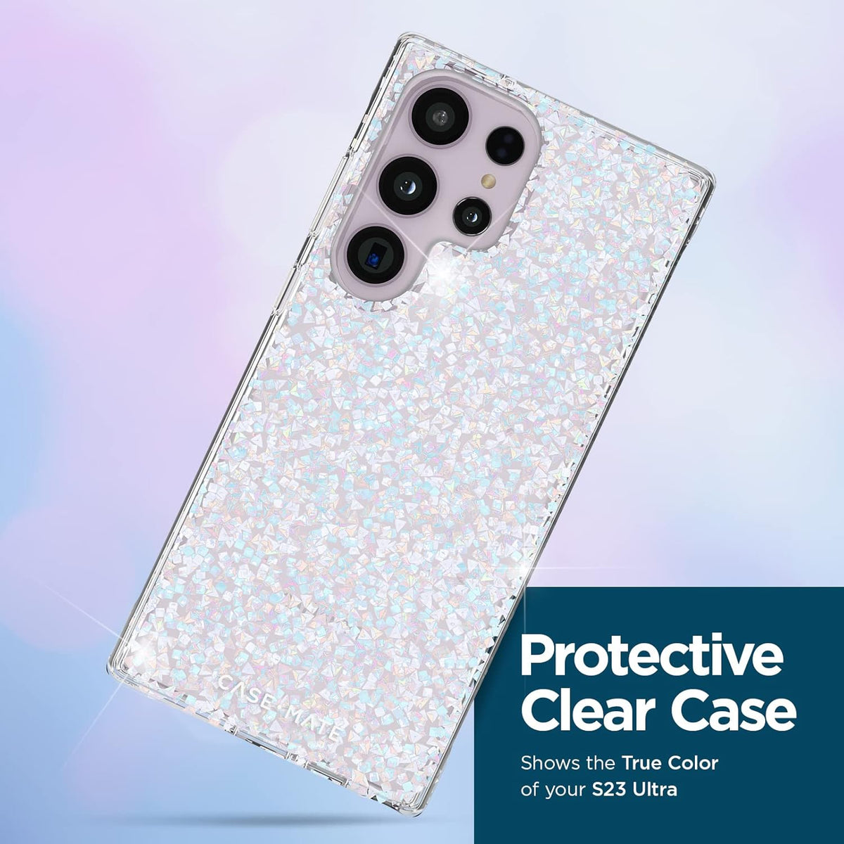 Case-Mate Twinkle Diamond Phone Case for Samsung Galaxy S23 Ultra [6.8"] with [12ft Drop Protection] & [Wireless