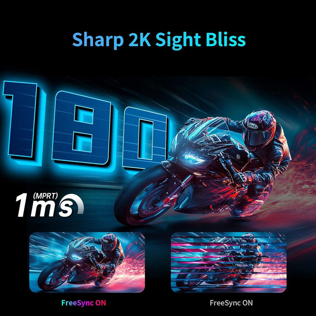 KTC 27 inch WQHD 180Hz 1ms Curved Gaming Monitor 1440P 144Hz Monitor 132% sRGB HVA FreeSync DisplayPort/HDMI/USB VESA Computer Monitor for Gamers (DP Cable Included)