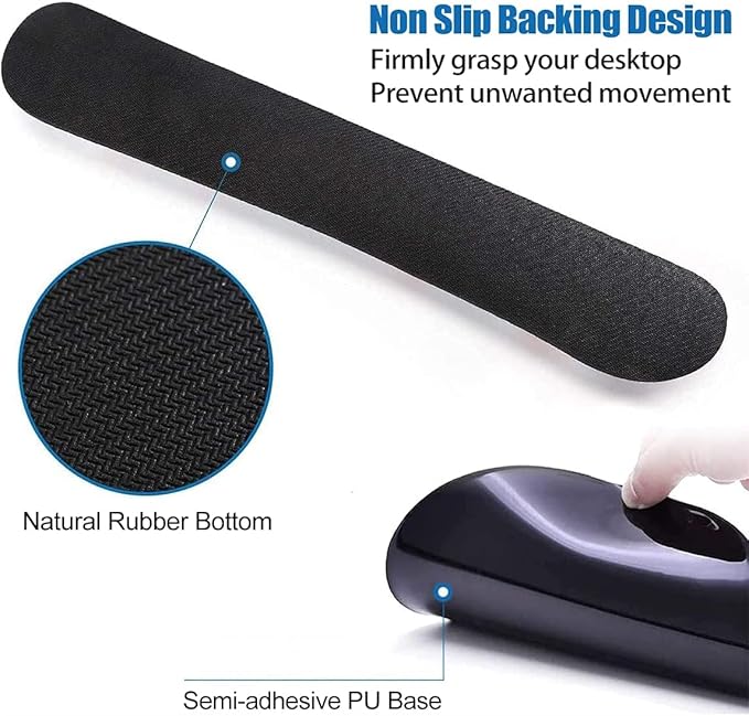 Mouse Pad with Wrist Support Soft Memory Foam Keyboard Wrist Rest Ergonomic Gel Mouse PadCute Cartoon Space Galaxy Constellation Office Easy Typing Games to Relieve Fatigue Non-Slip and Durable