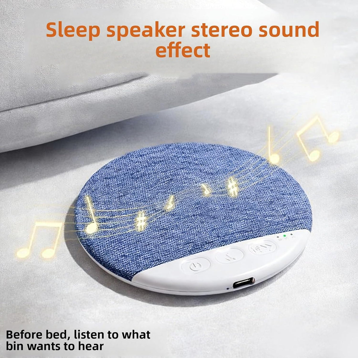 40mm 5.4, Yoidesu Bluetooth Sleep Pillow Speaker, Professional Sound Tuning with Drivers and Bluetooth with Built
