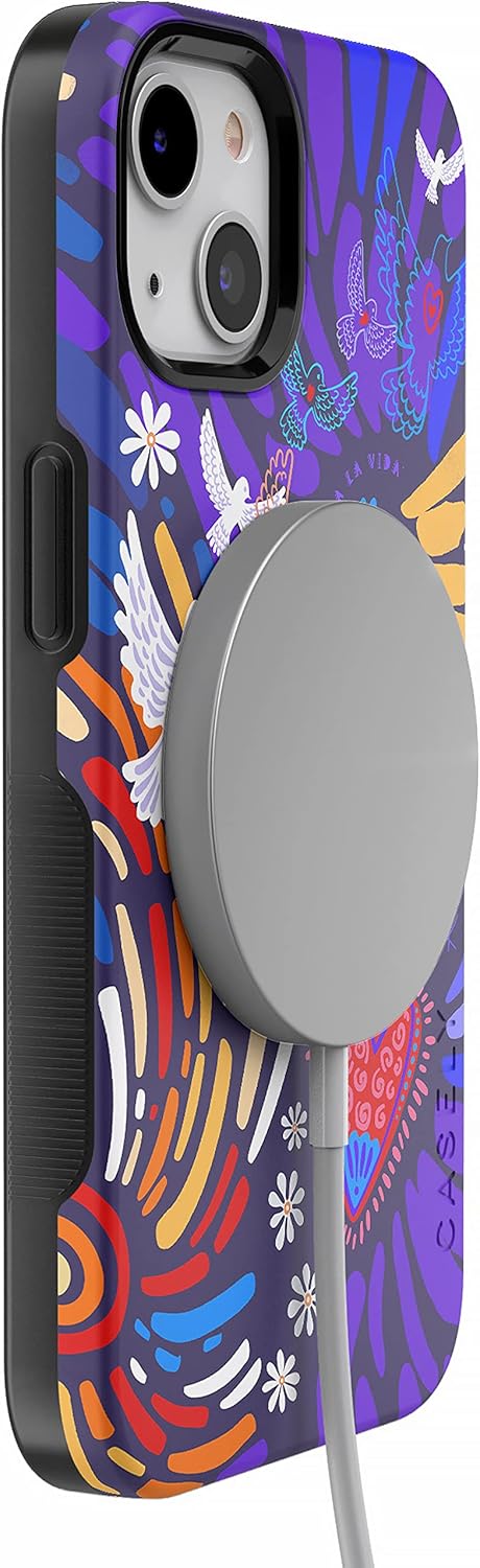 Casely iPhone 14 Case | Viva La Vida | Frida Kahlo Collage | Compatible with MagSafe